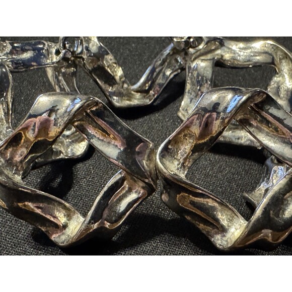 Goldette Bracelet Abbie & Andy Silver Tone 7in - Picture 3 of 4